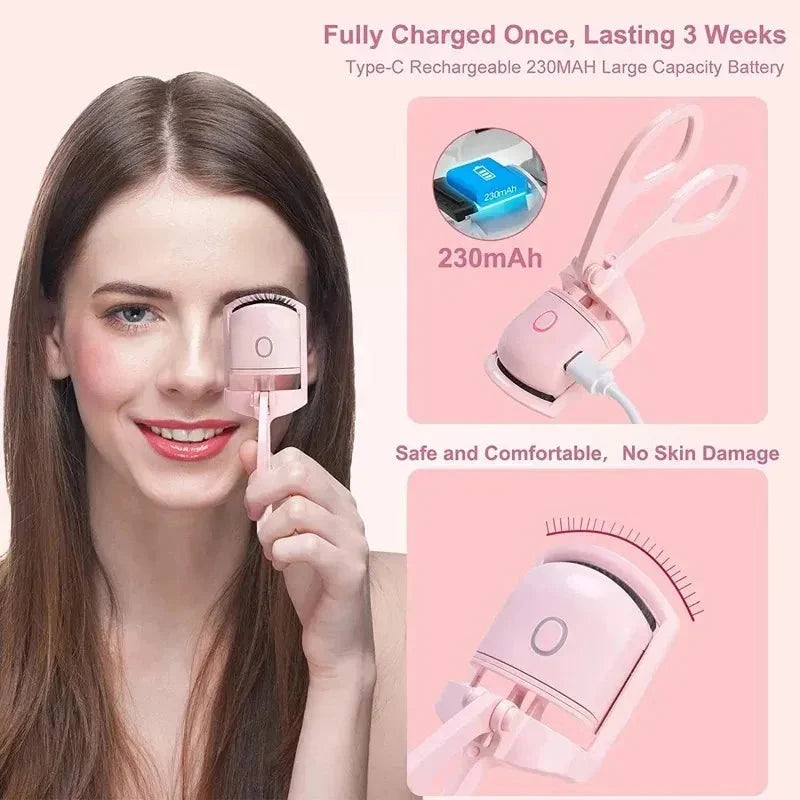 LuxCurls heated electric eyelash curler